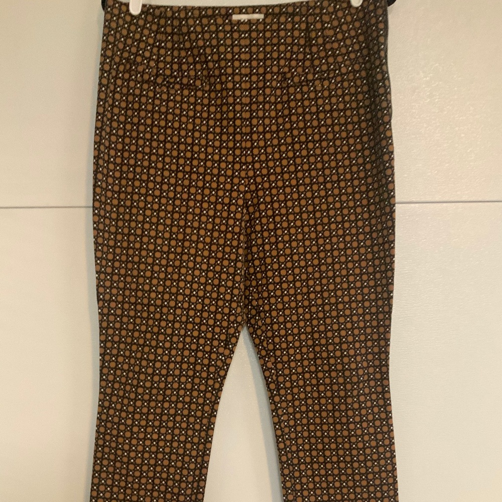 Anthropologie Geometric Print Slim Pant Sz 12